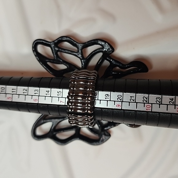 Multi - Colored gem Butterfly Ring - Size 6+ (Stretch) - Picture 3 of 6